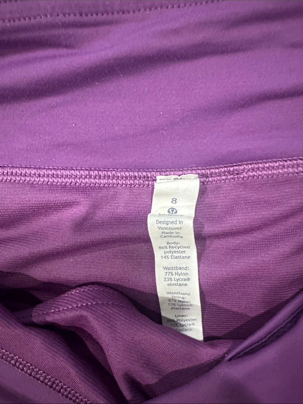 Lululemon Speed Up Shorts size 8